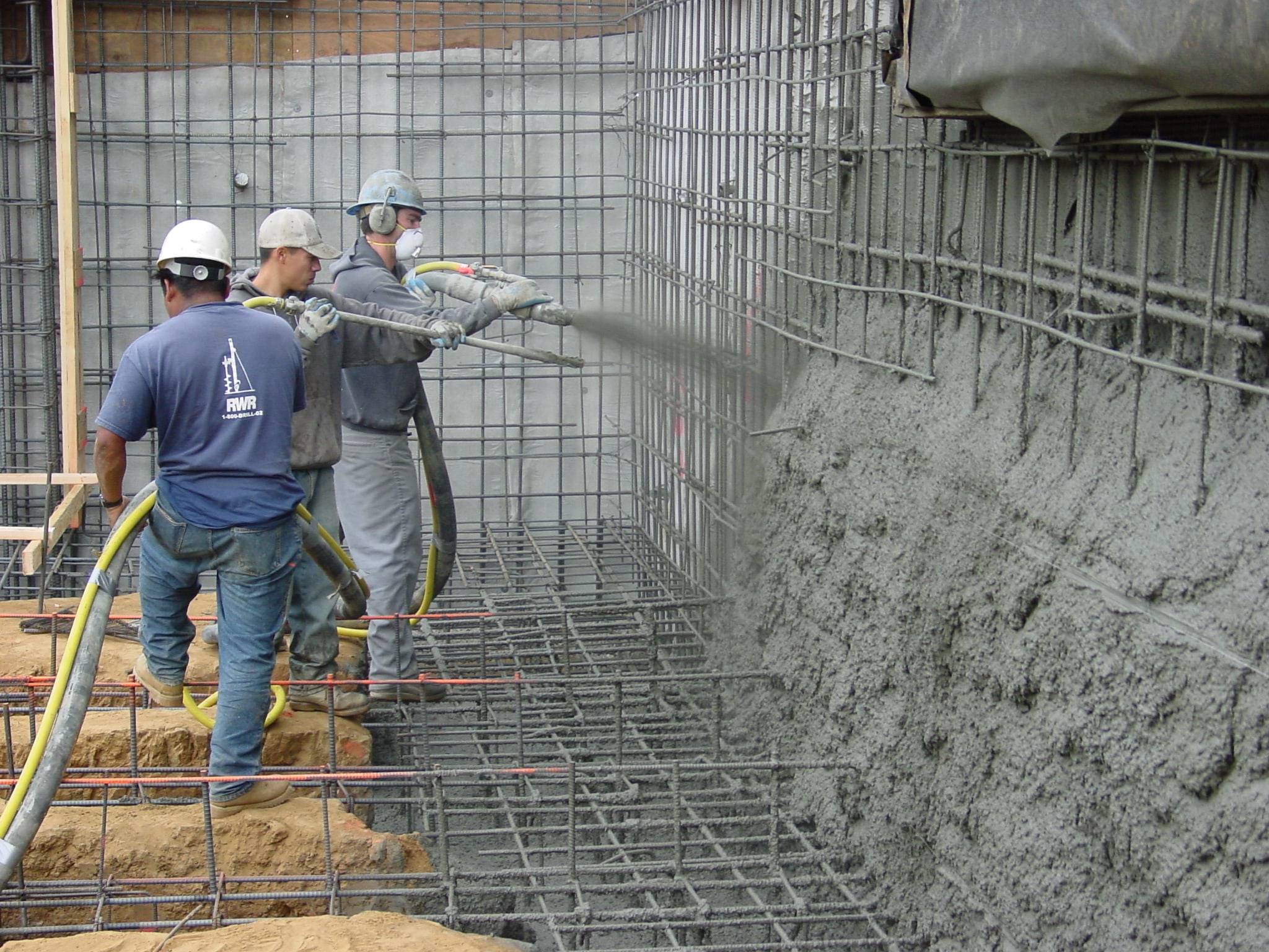 Торкрет (набрызг) бетон, торкретирование бетона: что это такое, технология