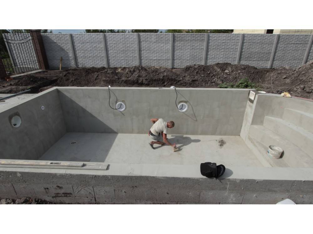Бассейн из бетона своими руками (фото и видео)