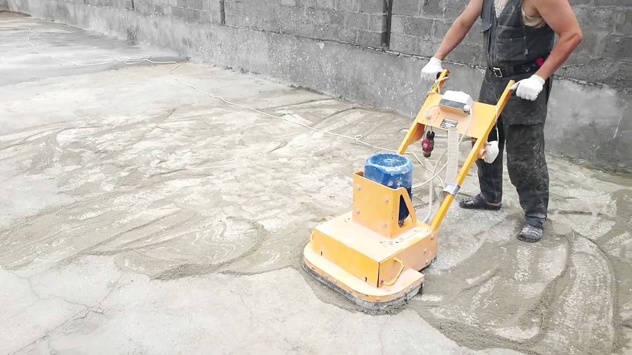 Шлифовка стяжки бетонного пола своими руками