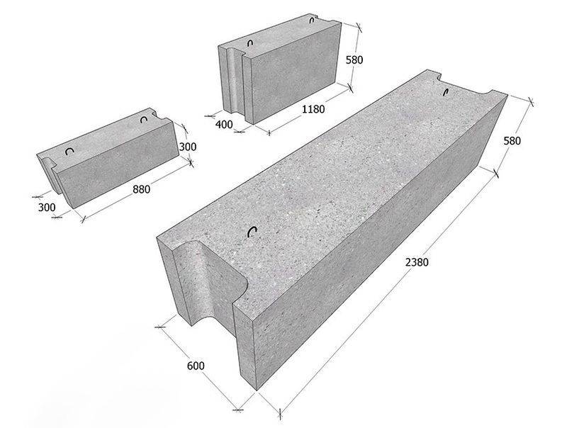 Блоки фбс: размеры и характеристики универсального строительного материала