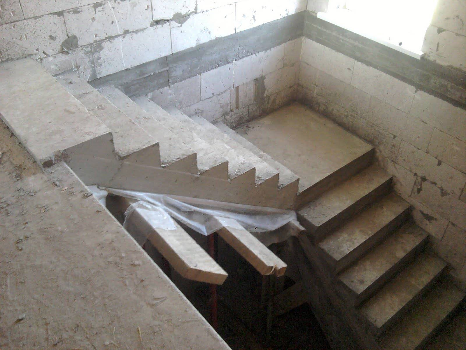 Монолитная бетонная лестница своими руками: технология строительства