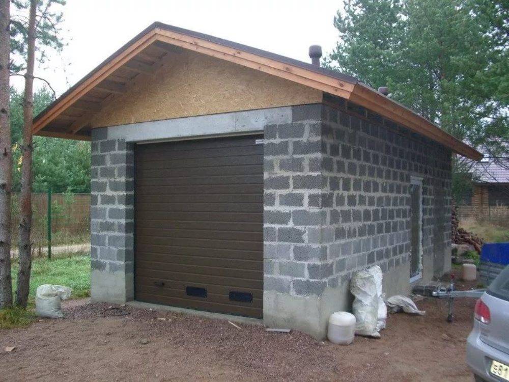 Этапы и правила постройки гаража из пеноблоков своими руками, материалы и проекты