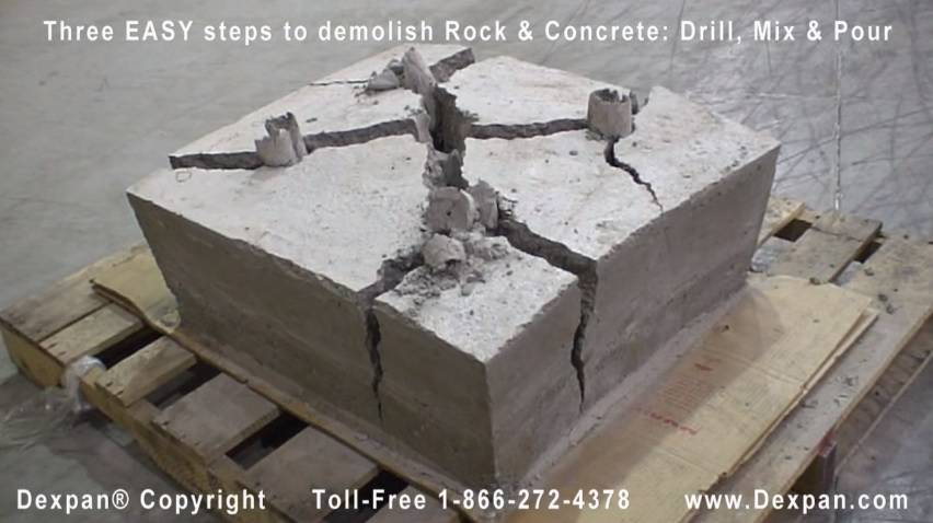 Как разбить бетонный блок – различные варианты