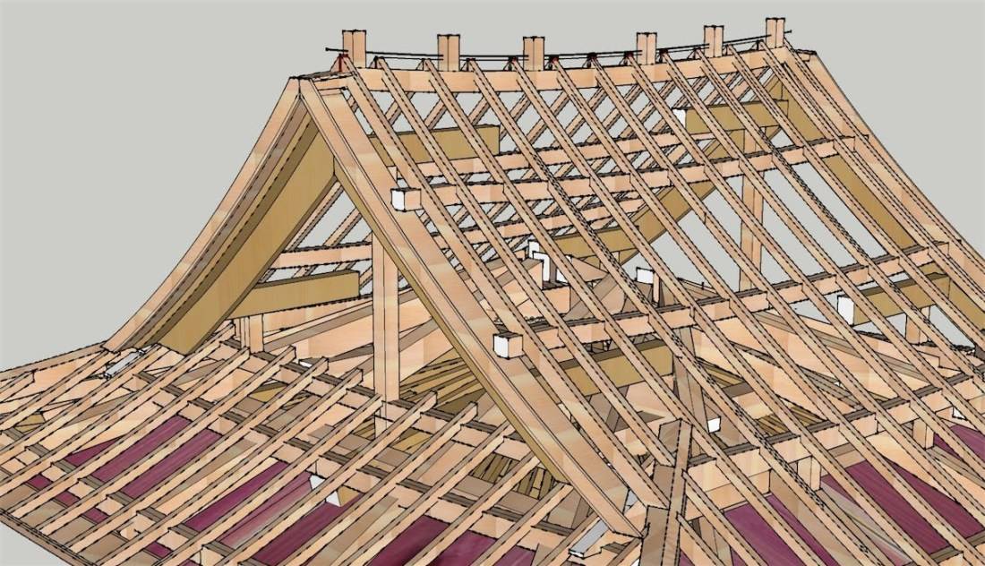 Как сделать крышу в японском стиле на доме своими руками