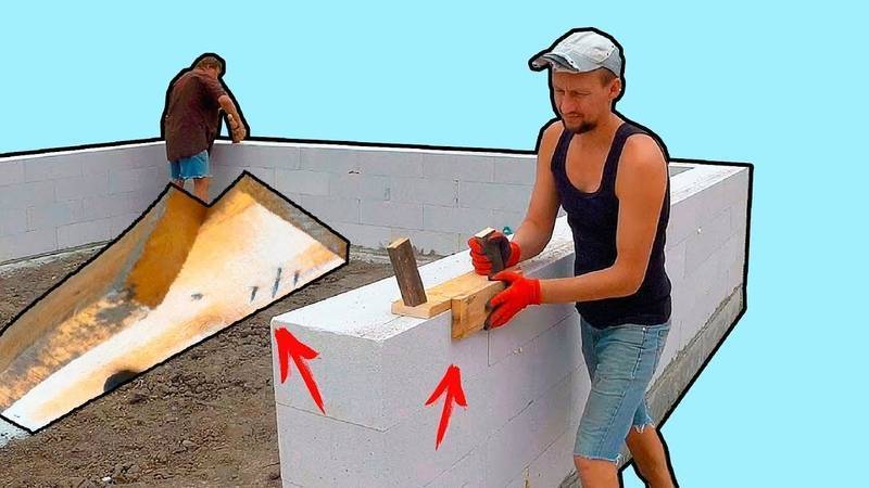 Как проштробить газобетонную стену под проводку используя ручной штроборез