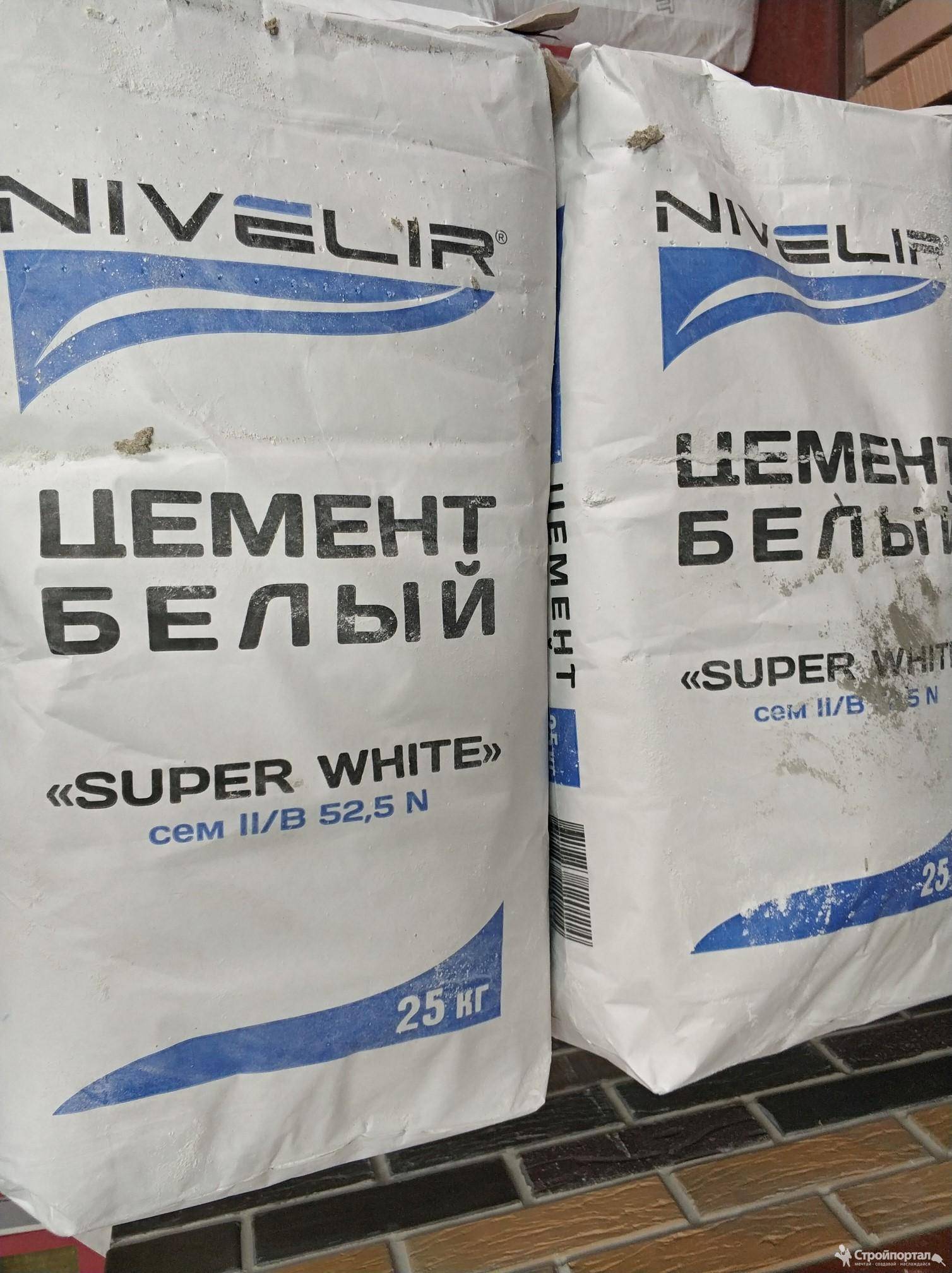 Белый цемент и его применение