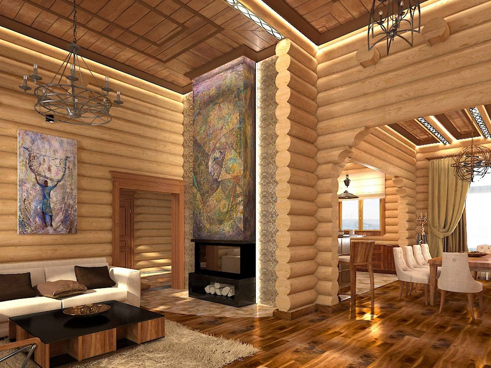 Дизайн деревянного дома внутри в фото и видео | онлайн-журнал о ремонте и дизайне