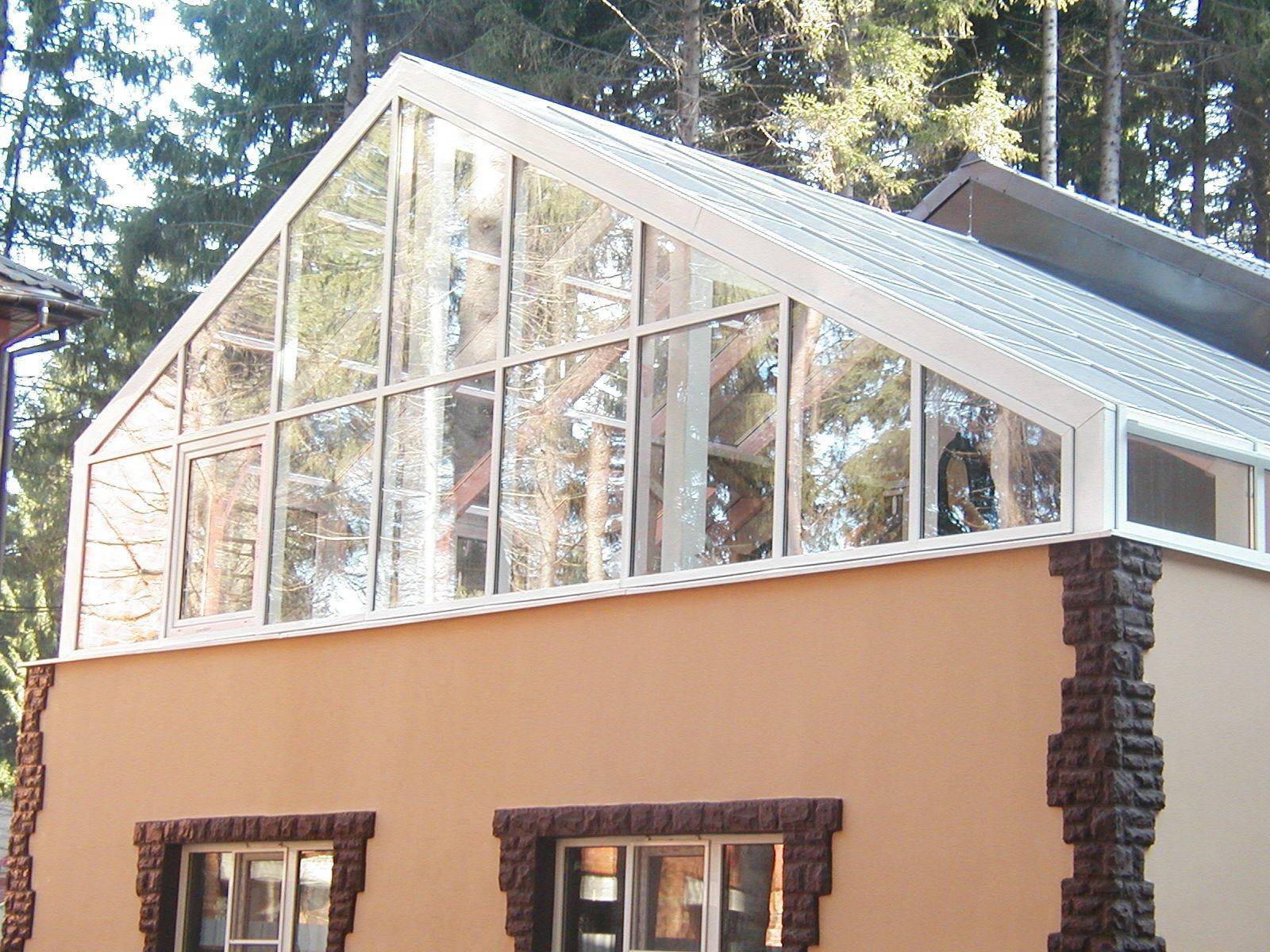 Зимний сад на крыше дома, на мансарде и над гаражом – зимняя оранжерея над домом своими руками