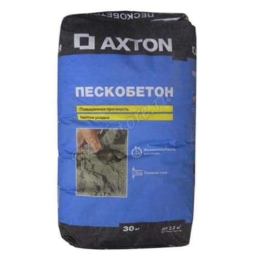Пескобетон axton: строительная смесь для изготовления бетона