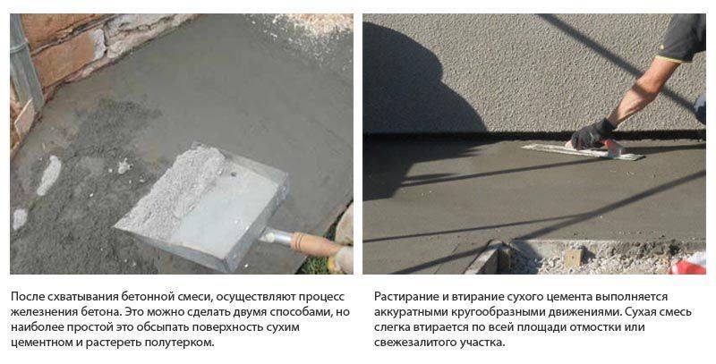 Технология железнения бетона