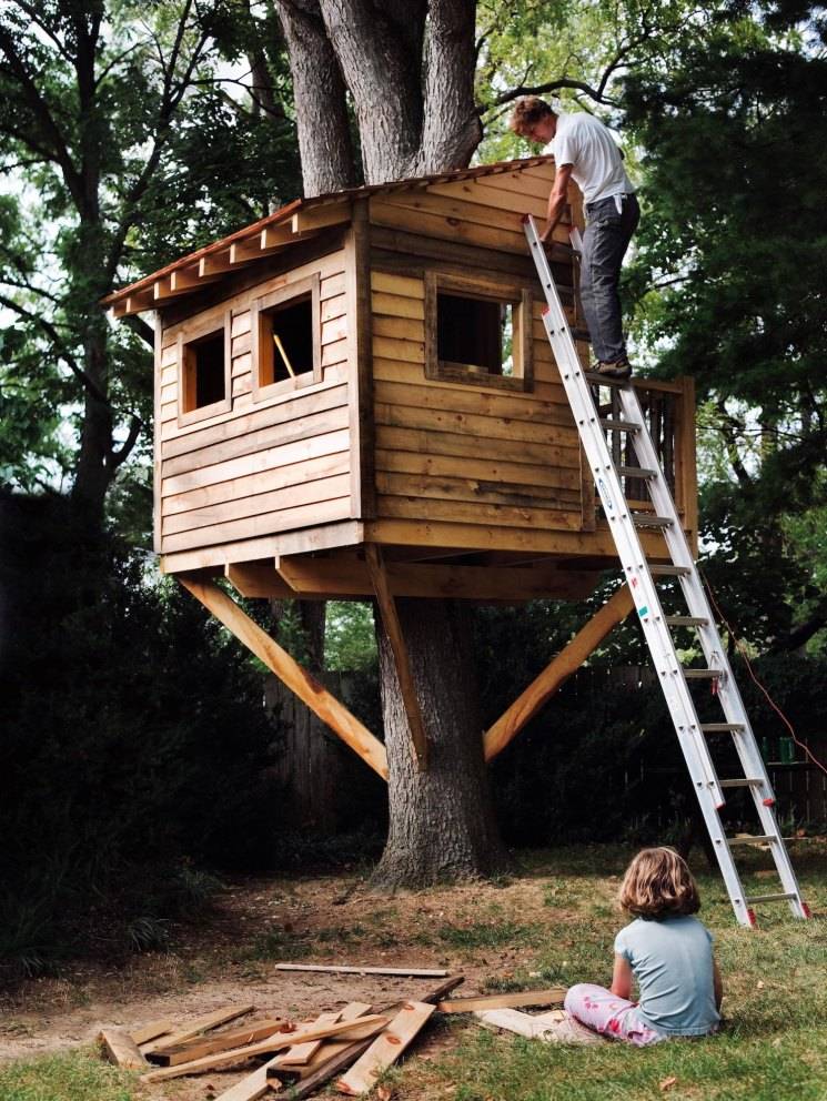 Как построить дом на дереве для детей своими руками