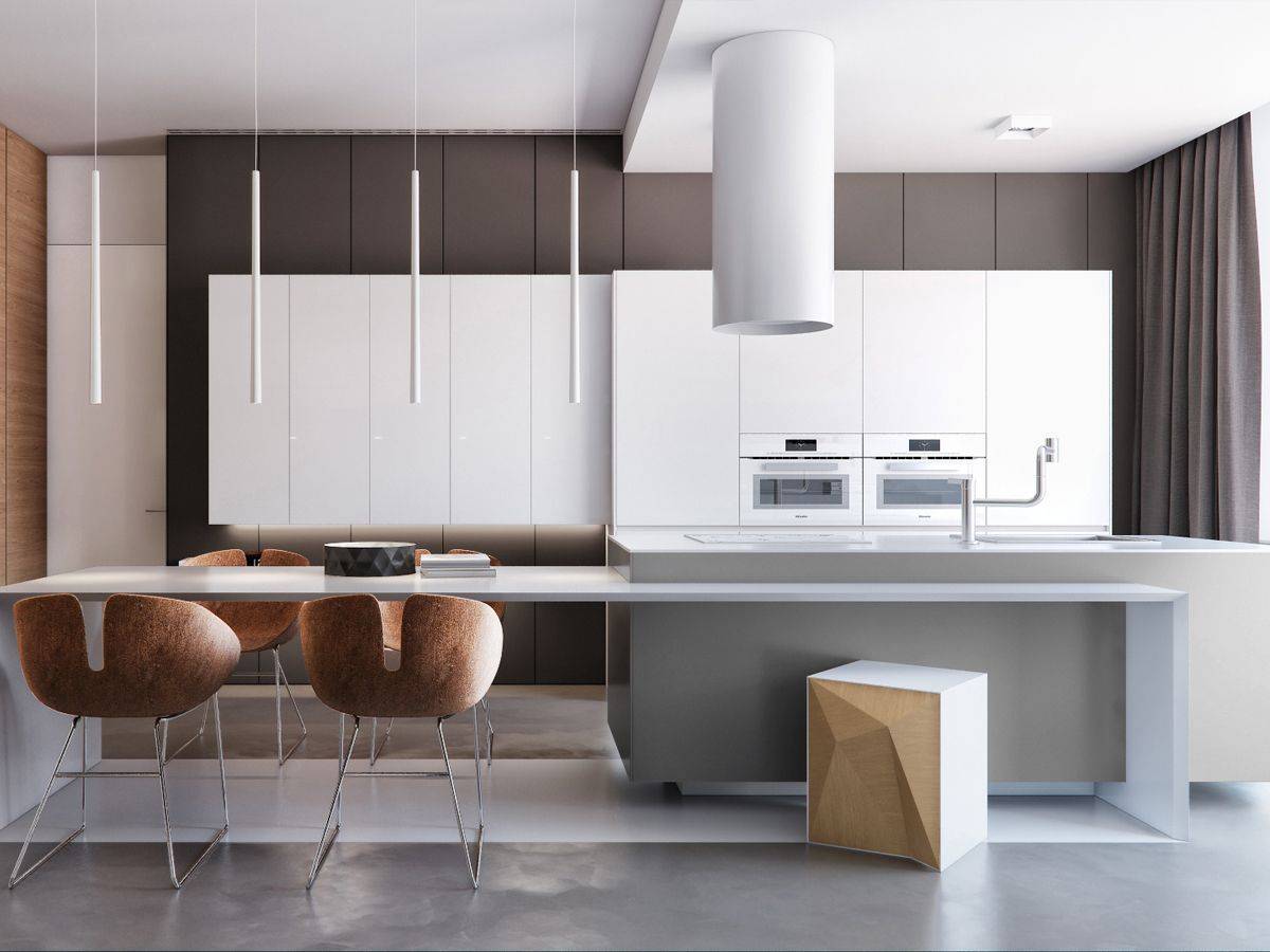 Современный дизайн кухни – фото интерьеров кухонь в современном стиле