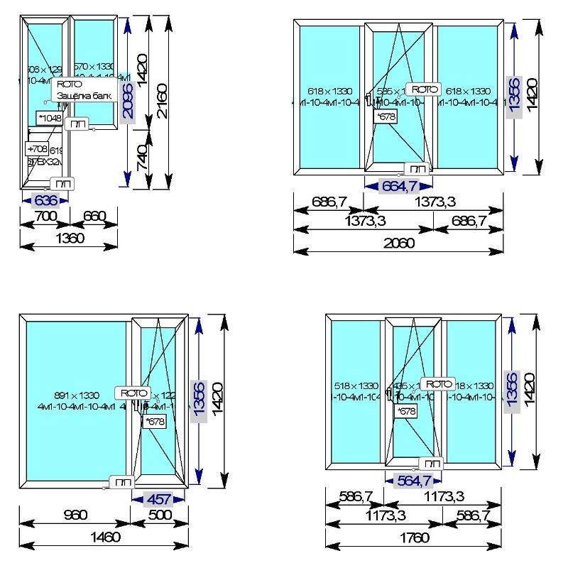 Каковы стандартные размеры окон для различных строений и жилых помещений