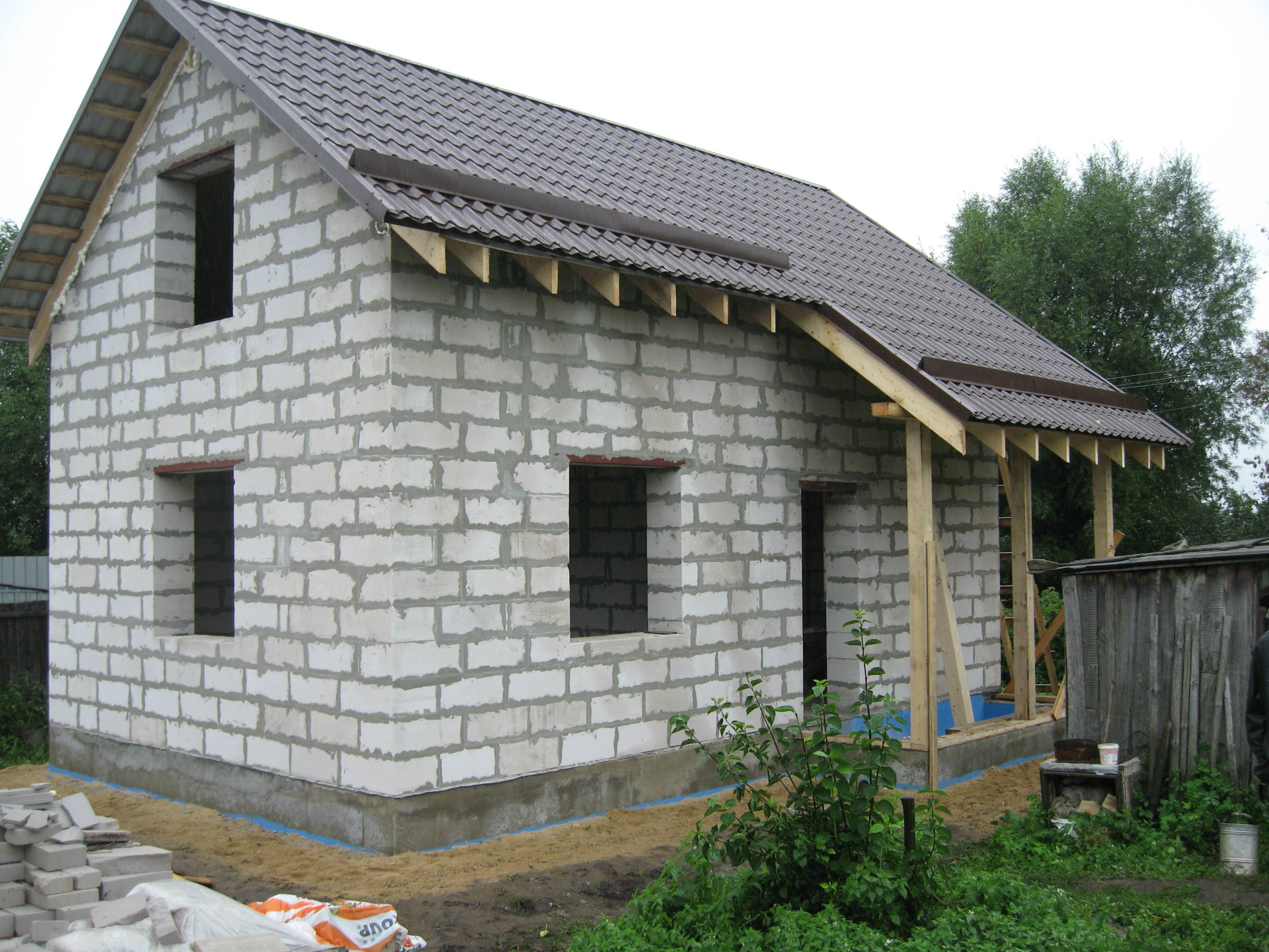 Строительство дома из шлакоблока своими руками