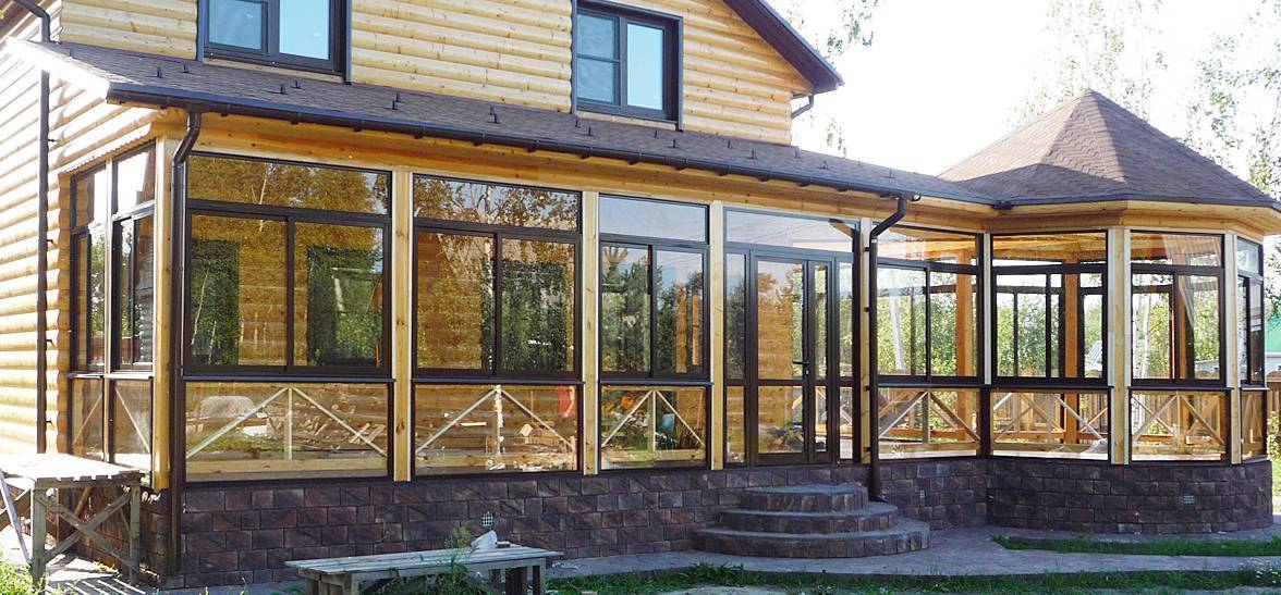 Выбираем раздвижные окна для дачной террасы или веранды — дополнительные элементы — всё о фасадах
