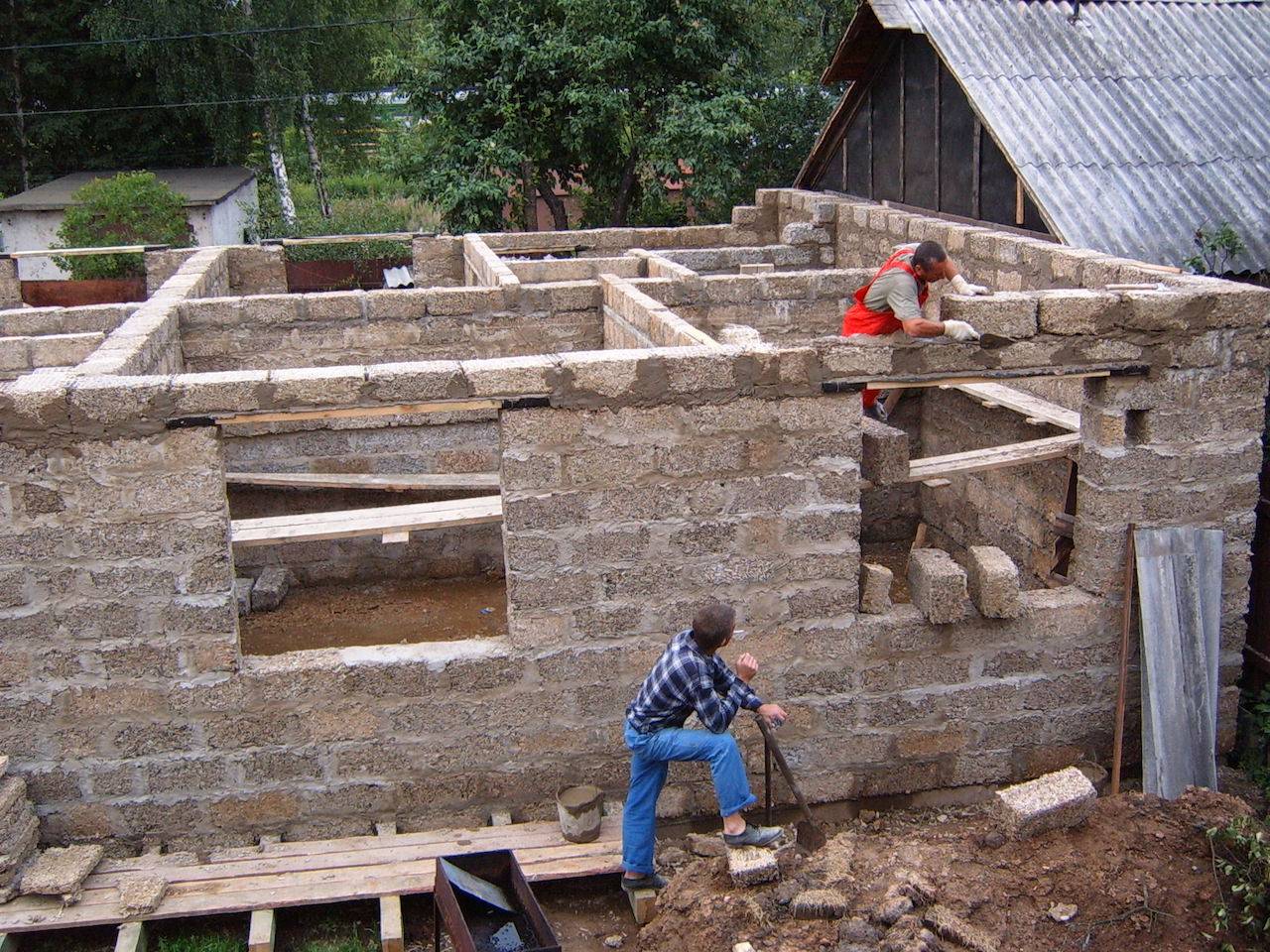 Строительство дома из арболитовых блоков