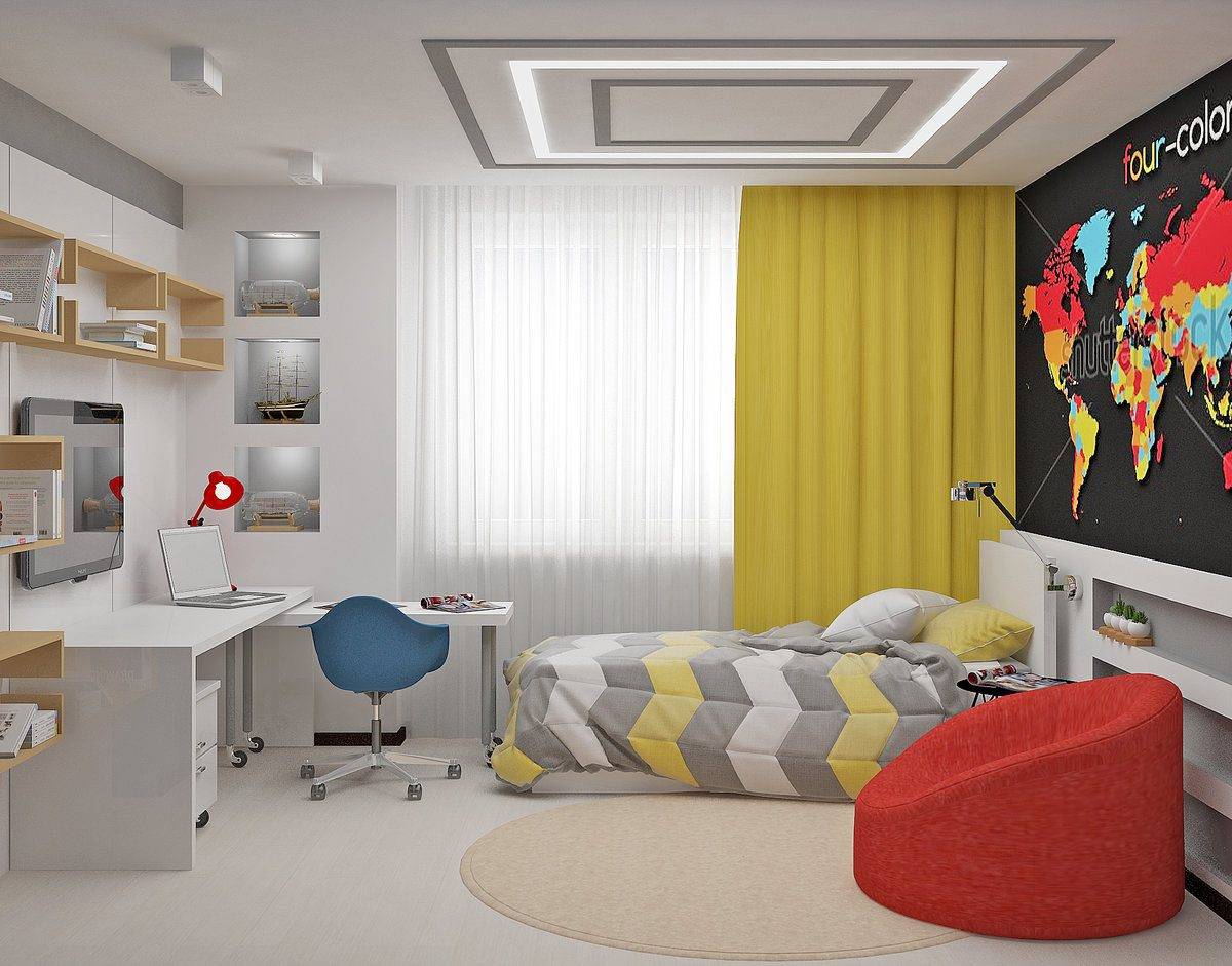 Комната для подростков: дизайн, планировка, обои, мебель