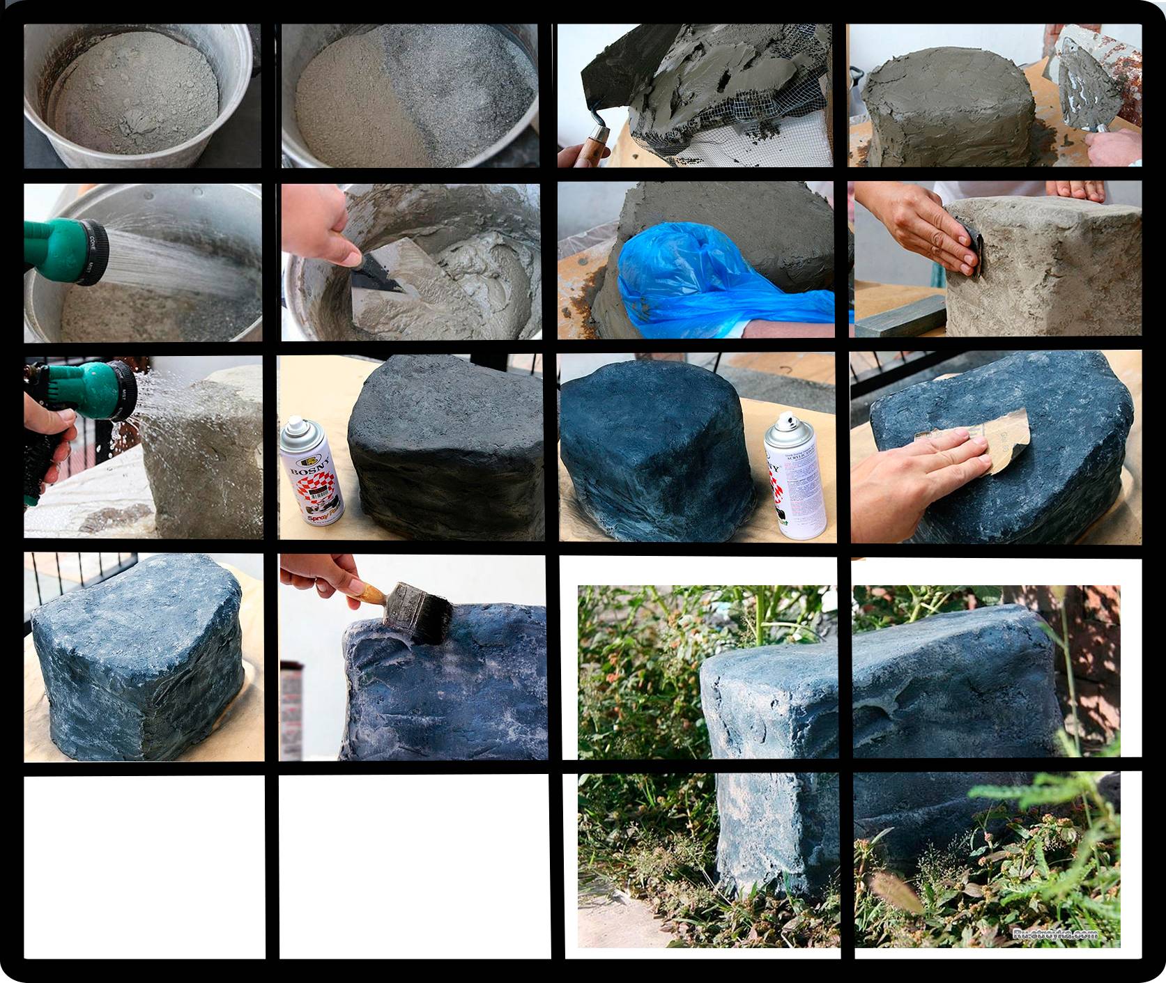 Искусственный камень своими руками. гипсовый, бетонный и акриловый камень