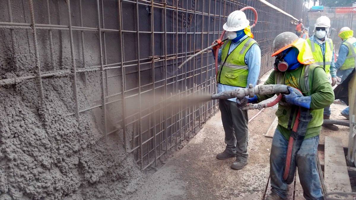 Торкретирование бетона: технология, оборудование