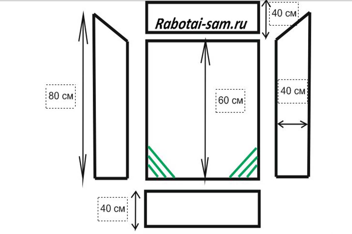 Схема строительной тачки