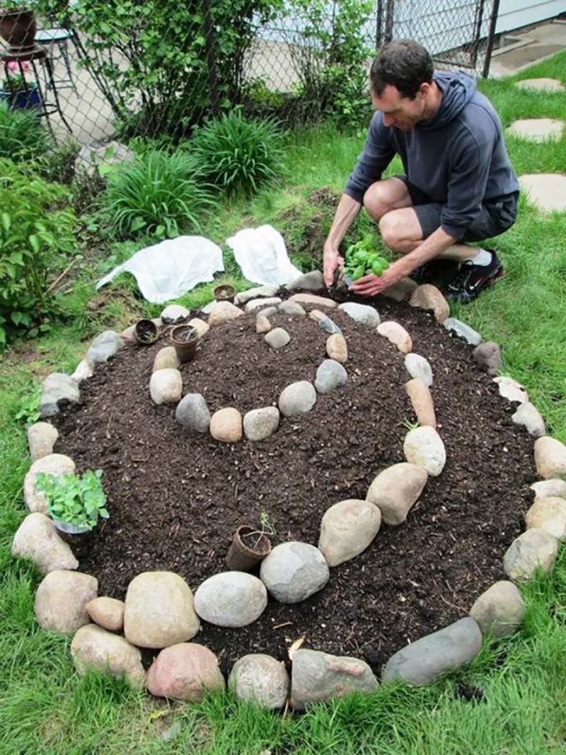 Клумба из камней своими руками – фото идеи цветников для дачи