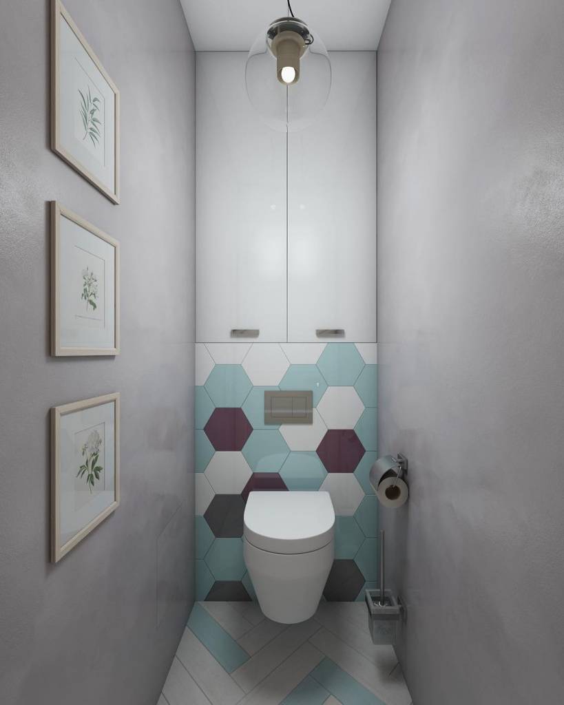 Дизайн маленького туалета, фото интерьеров и отделок