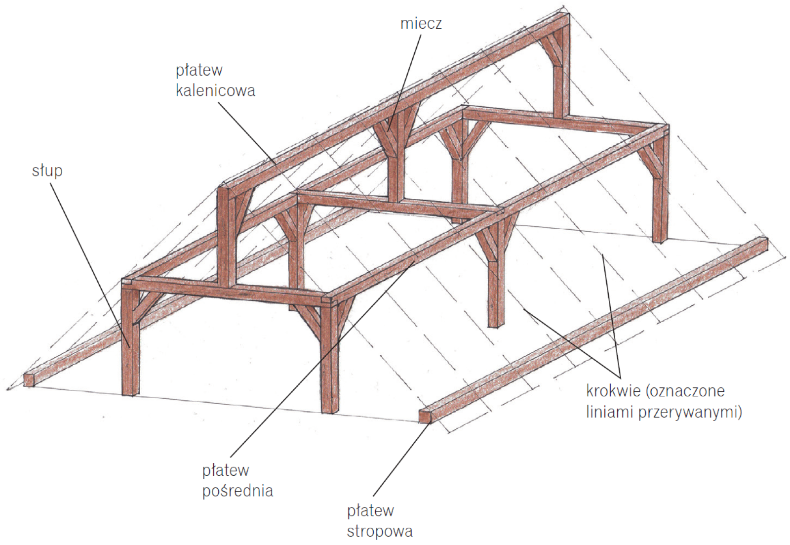 Крыши деревянных домов: элементы, устройство, конструкция строения