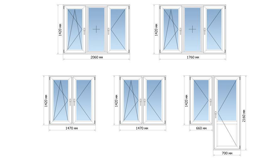 Стандартные размеры пластиковых окон: правильный выбор и монтаж