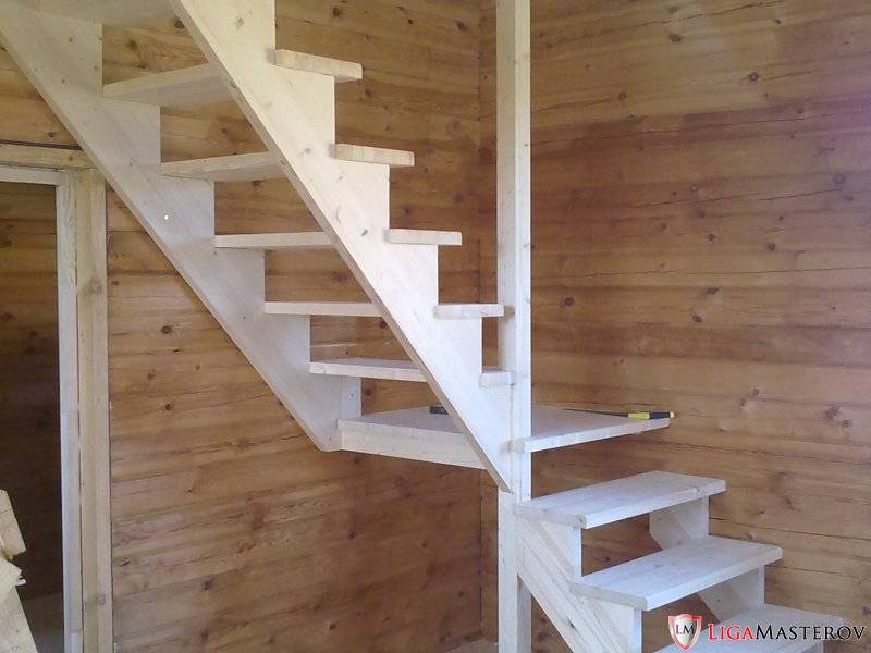 Как сделать деревянную лестницу на второй (2) этаж своими руками – видео