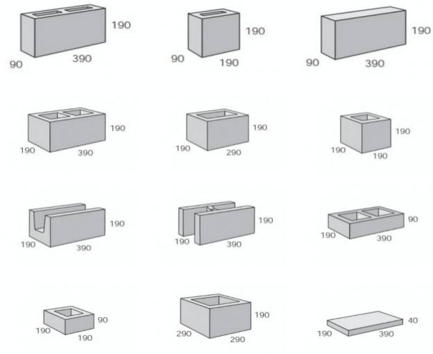 Керамзитобетонные блоки: виды, размеры, область применения