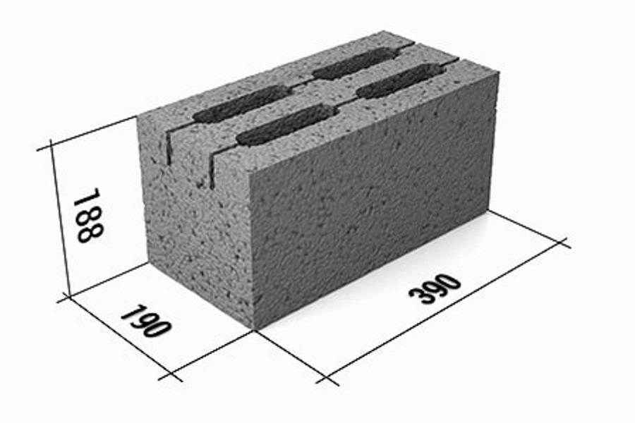 Размер керамзитобетонного блока для строительства дома: стандартные толщина и ширина