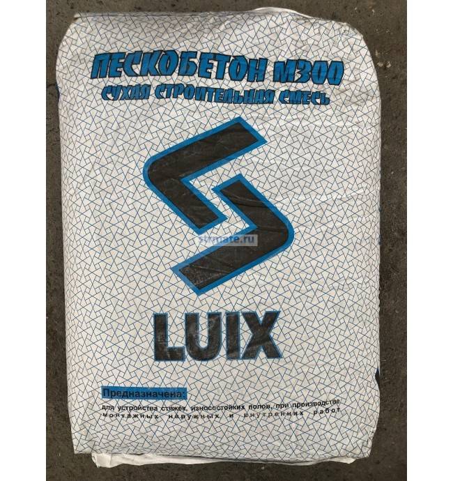 Обзор пескобетона марки LUIX