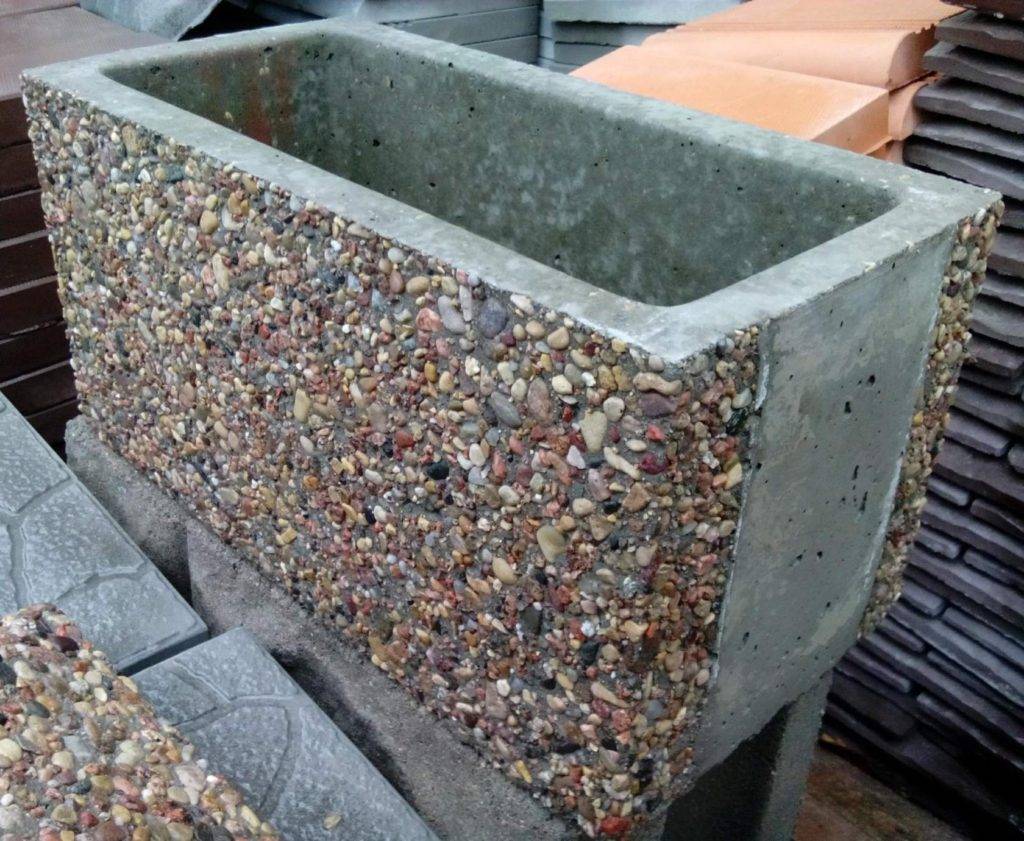 Мытый бетон: описание и технология производства своими руками