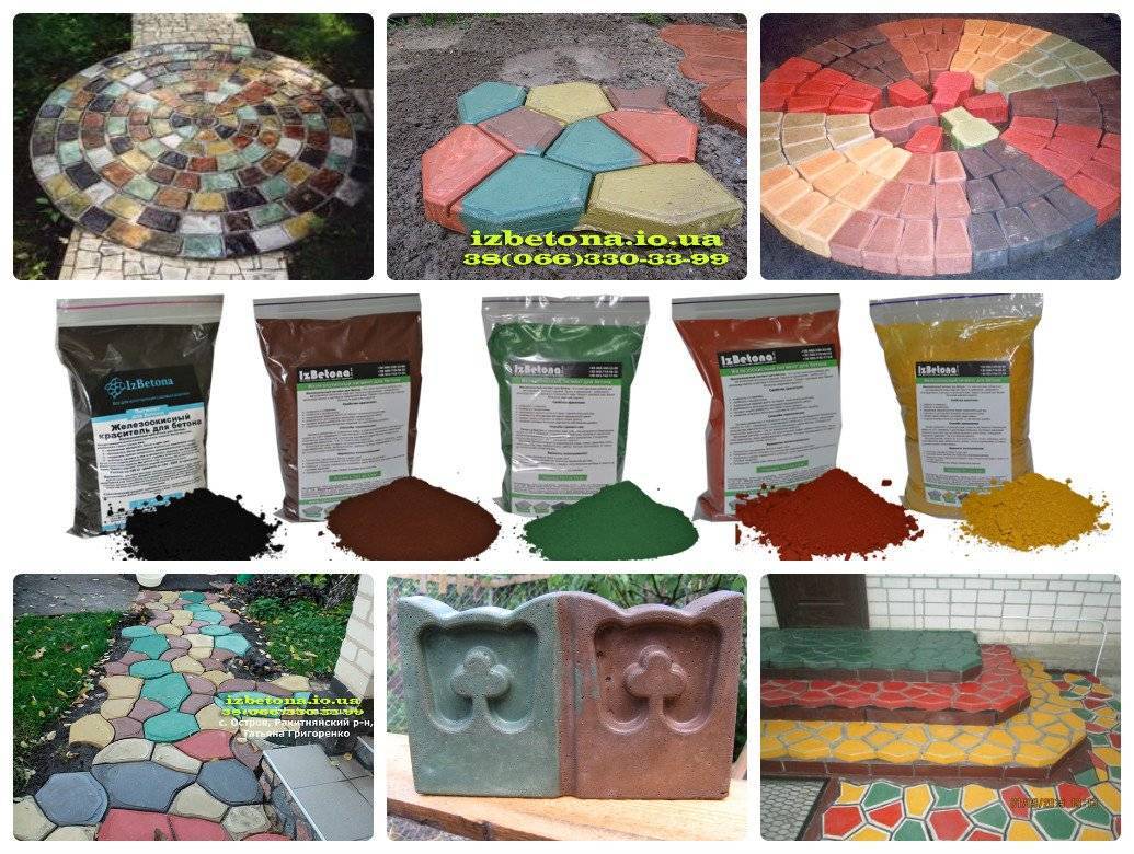 Краситель для бетона - виды, свойства, покраска