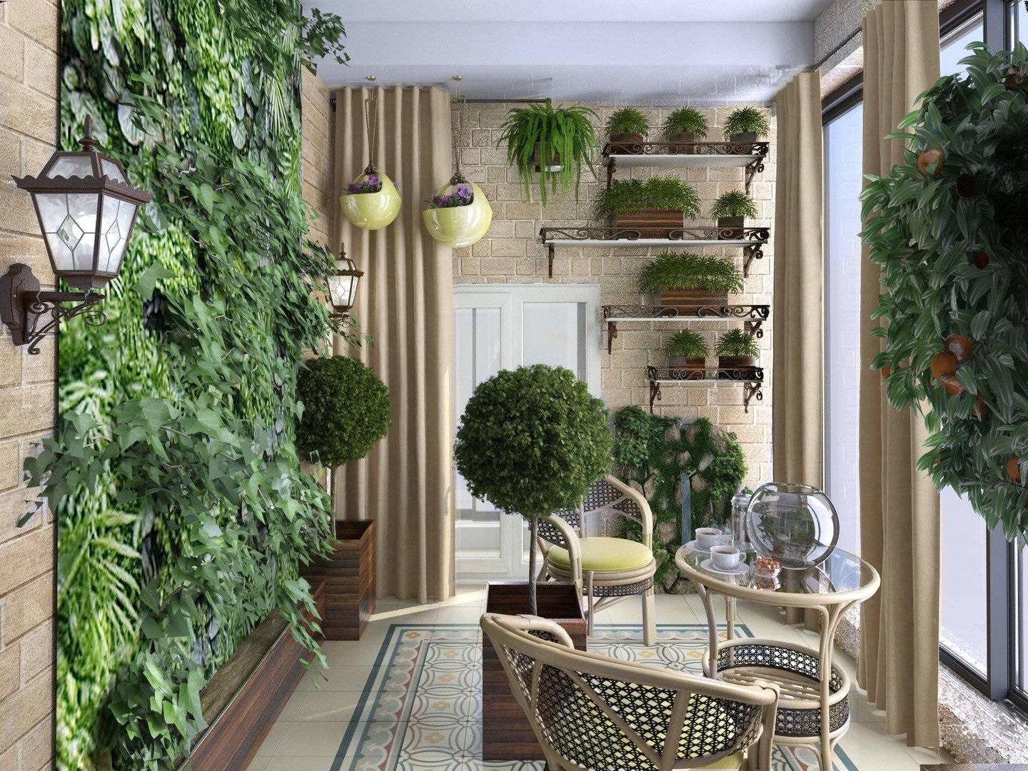 Дизайн интерьера зимнего сада в доме и квартире – оформление в разных комнатах