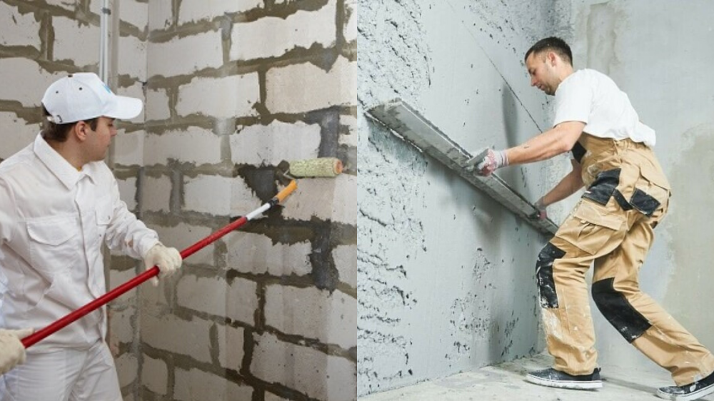 Как правильно оштукатурить стены из пеноблока своими руками: пошаговая инструкция, видео