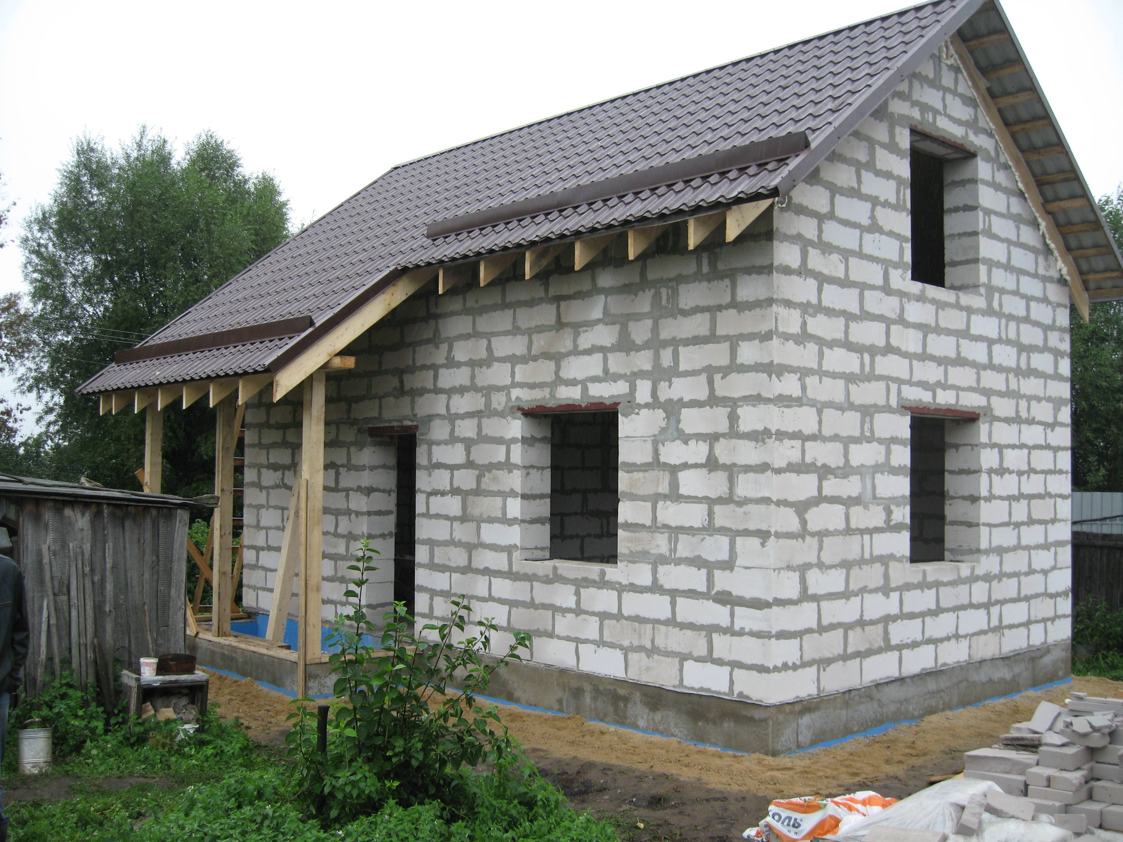 Строительство домов из пеноблоков (пенобетона) своими руками